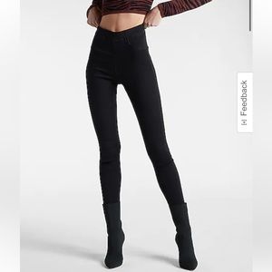 NWT Express Black Pull-On Skinny Jeans